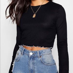 LONG SLEEVE CROP TOP